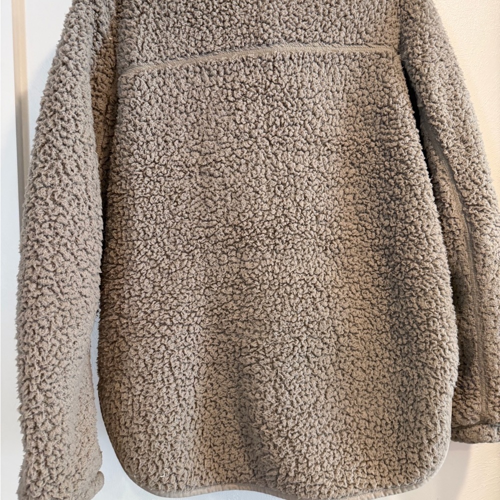 Abercrombie & Fitch Soft Sherpa Jacket - Cream - Picture 6 of 7